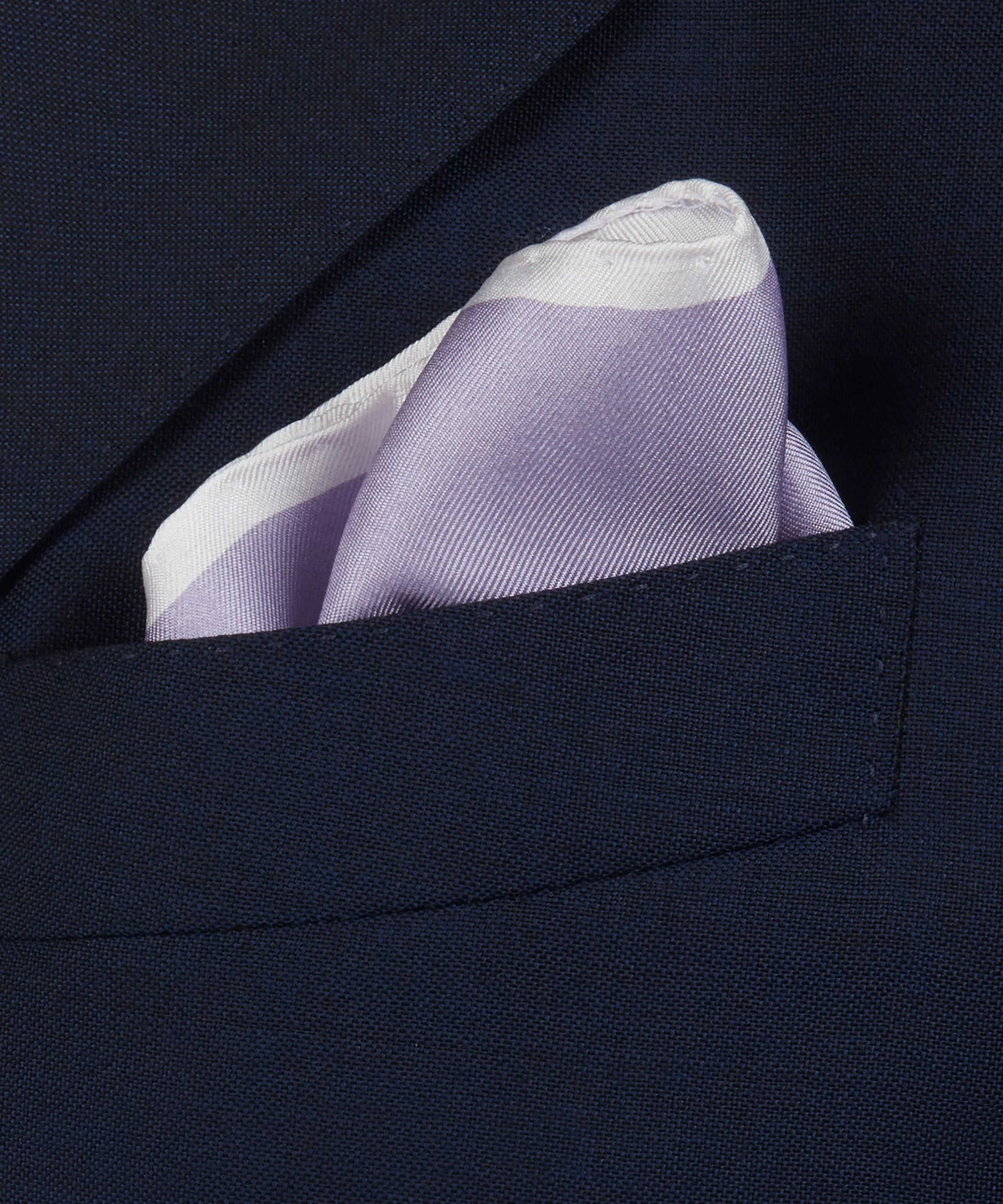 Lilac & Neutral Silk Twill Woven Pocket Square