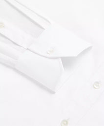 White Classic Fit Royal Oxford Formal Shirt