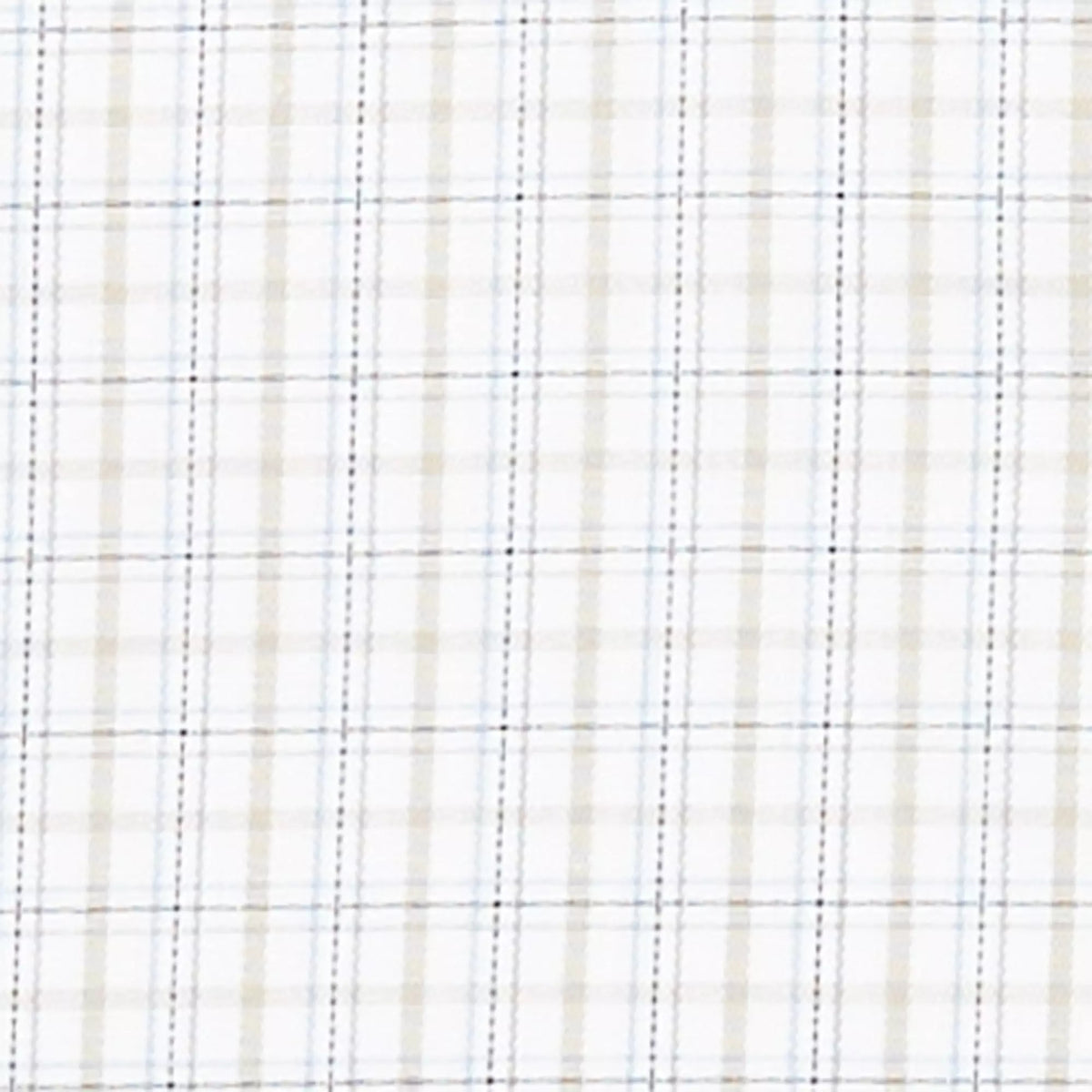 Beige & White Slim Fit Shadow Casual Check Formal Shirt