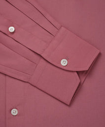 Pink Classic Fit Plain Cotton Formal Shirt