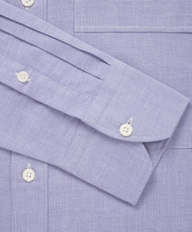 Blue Slim Fit Smart Casual Open Weave Oxford Shirt