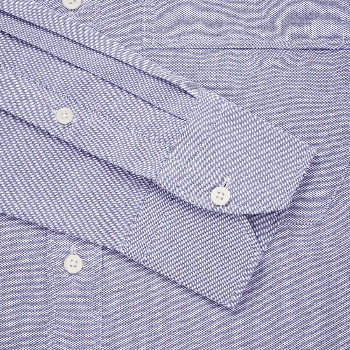 Blue Slim Fit Smart Casual Open Weave Oxford Shirt