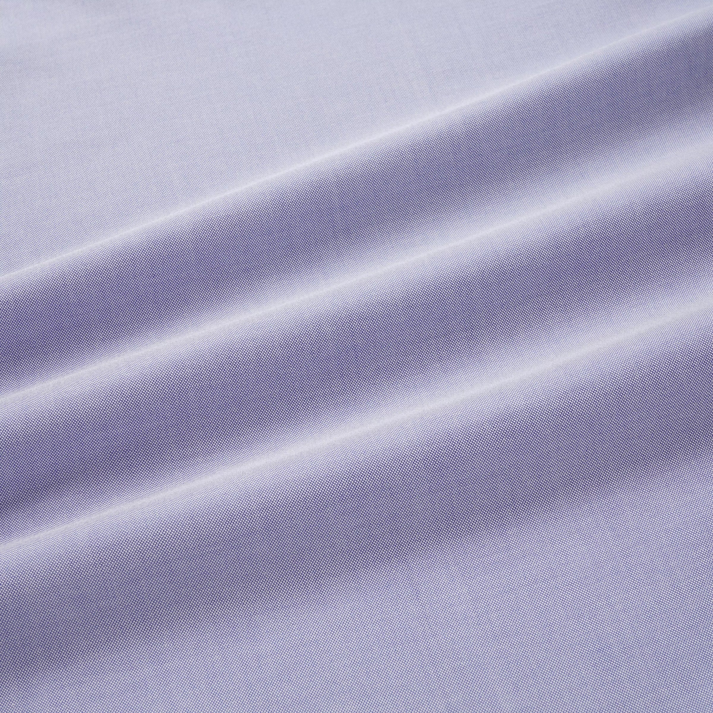 Blue Slim Fit Smart Casual Open Weave Oxford Shirt